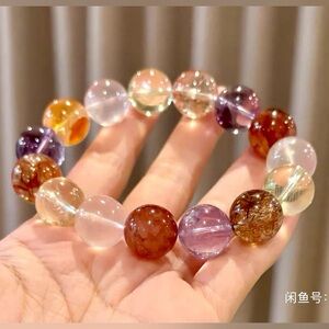 Natural Crystal bracelet, colorful design